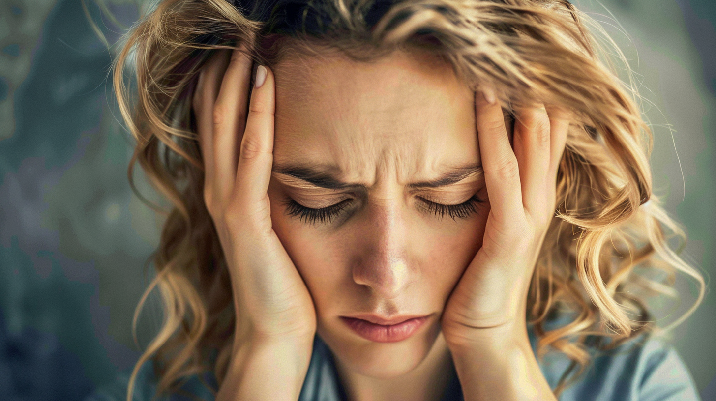 Person experiencing emotional distress after a car accident (motor vehicle accident injuries, Post-Traumatic Stress Disorder).