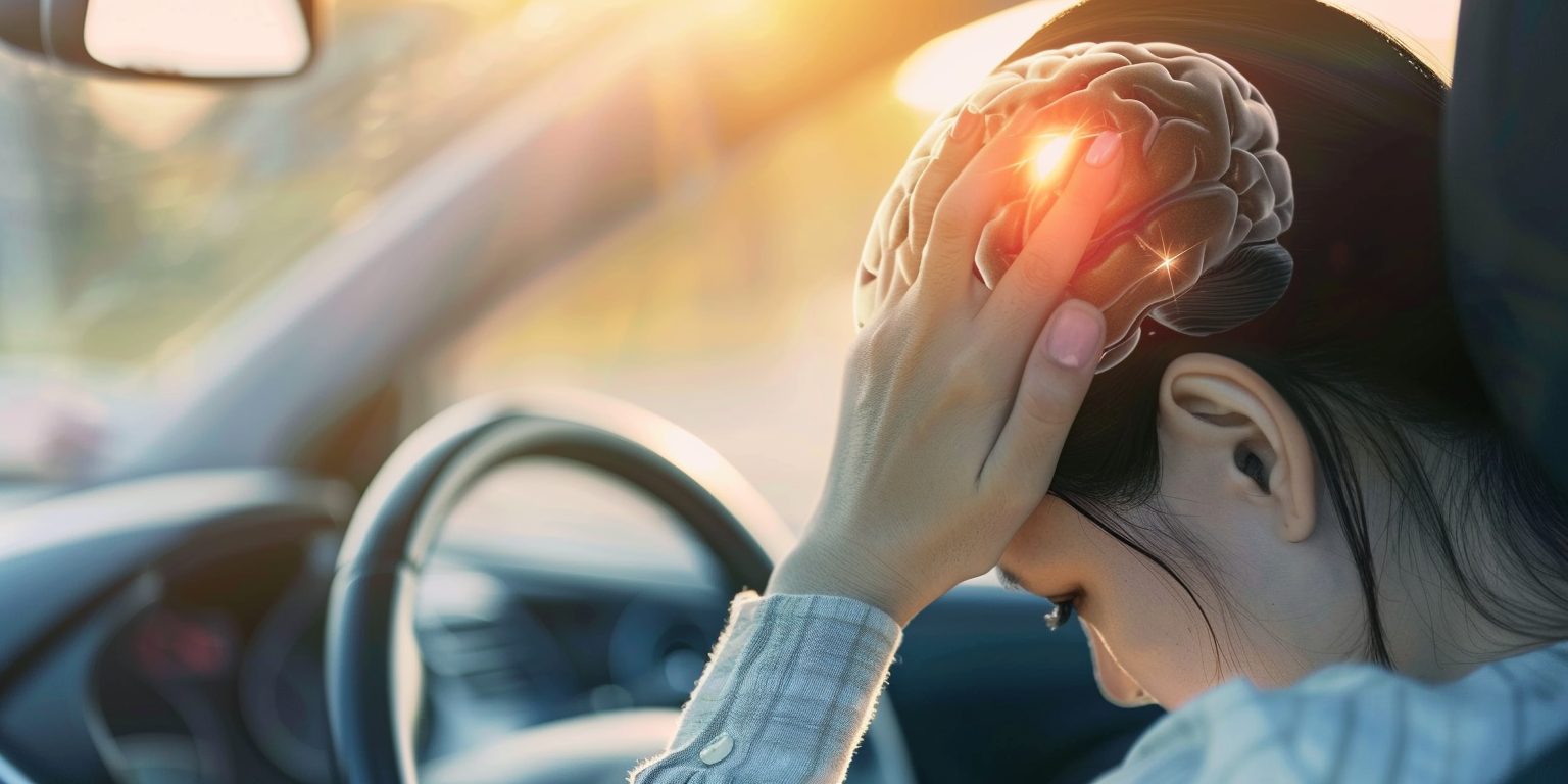 Traumatic Brain Injury (TBI) caused by motor vehicle accident injuries. Explains causes, symptoms, and long-term effects, emphasizing the importance of prompt medical evaluation.
