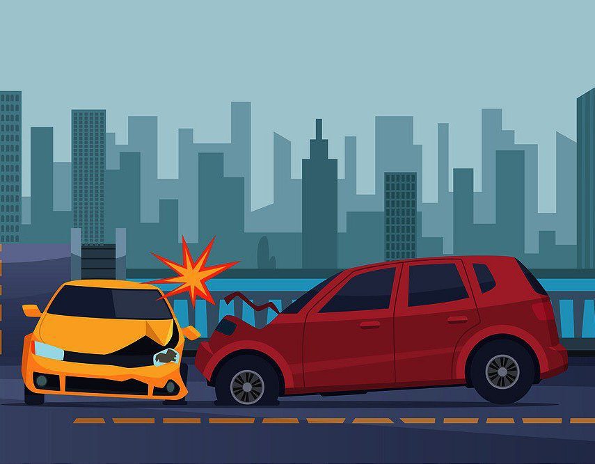 High Intent Personal Injury Leads and Car Accident Leads - Car accident on the road with legal assistance available for injured victims.